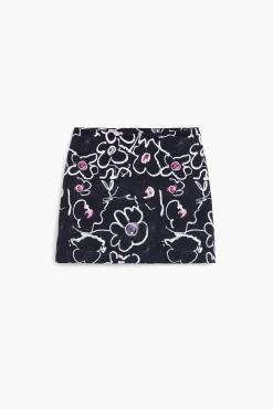 Floral miniskirt