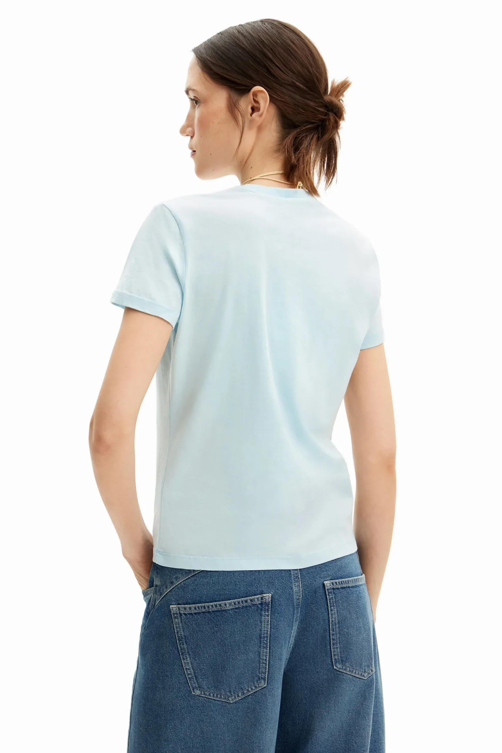 Floral patch T-shirt