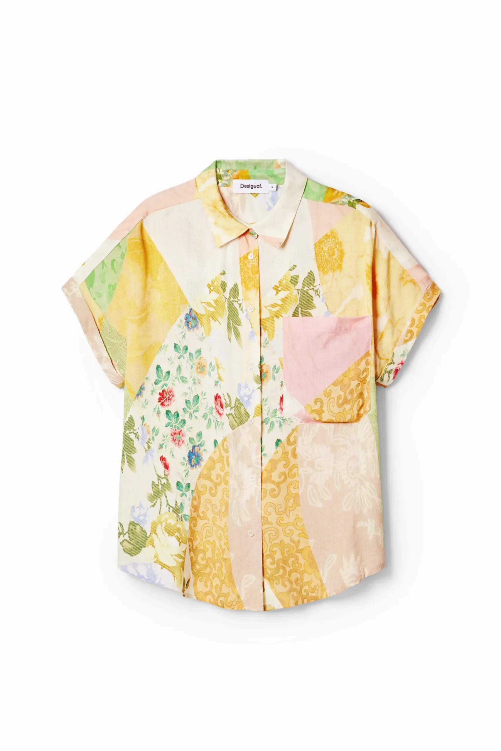 Floral patchwork shirt