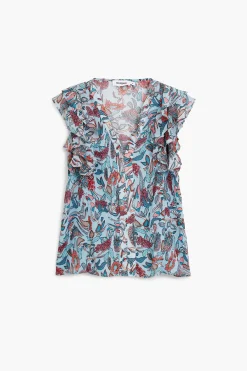 Floral print blouse