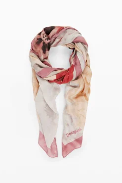 Floral print scarf