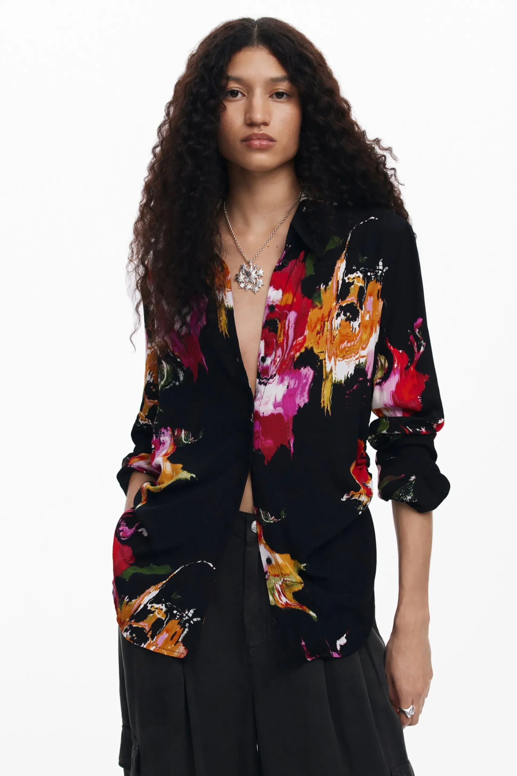 Floral print shirt