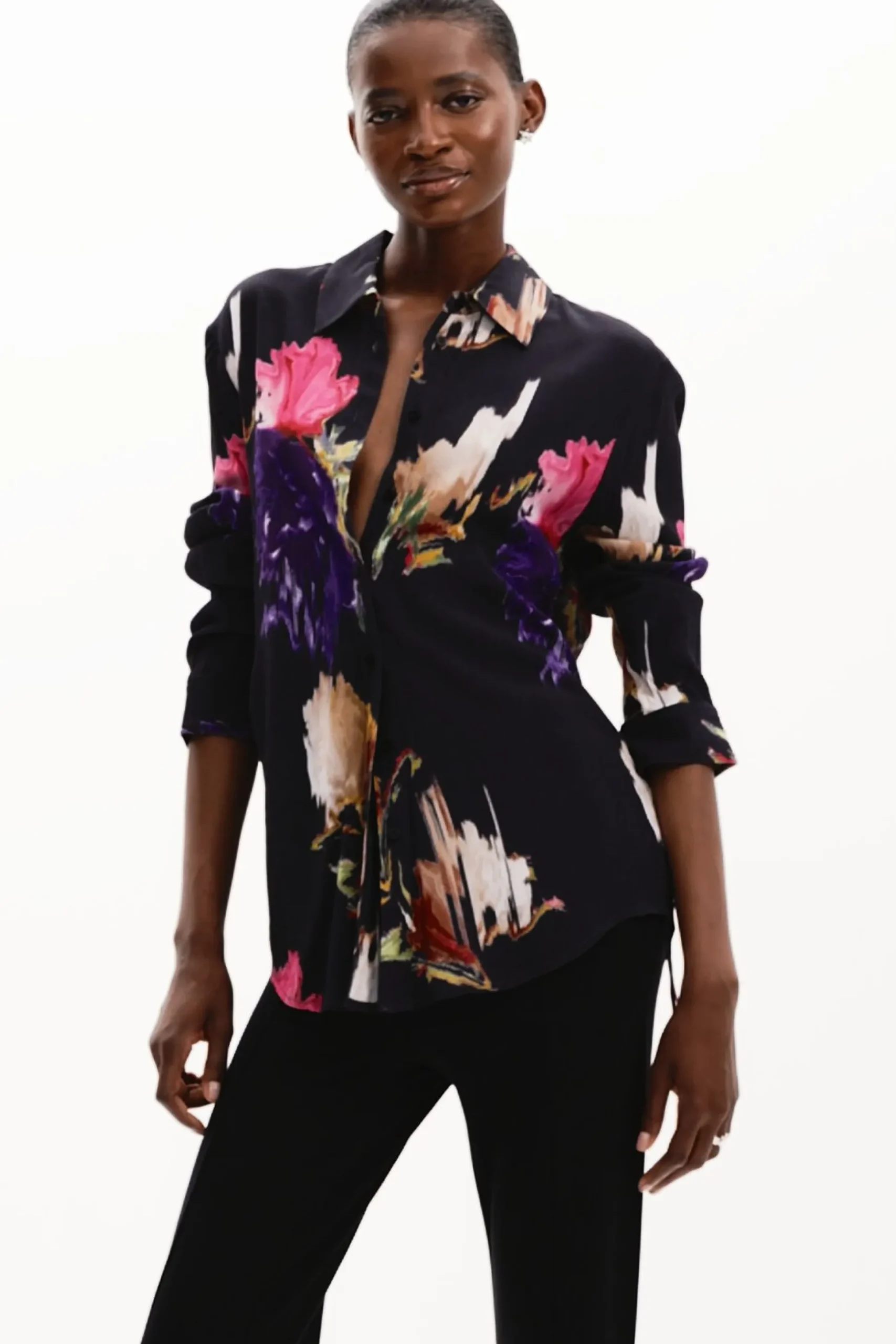 Floral print shirt