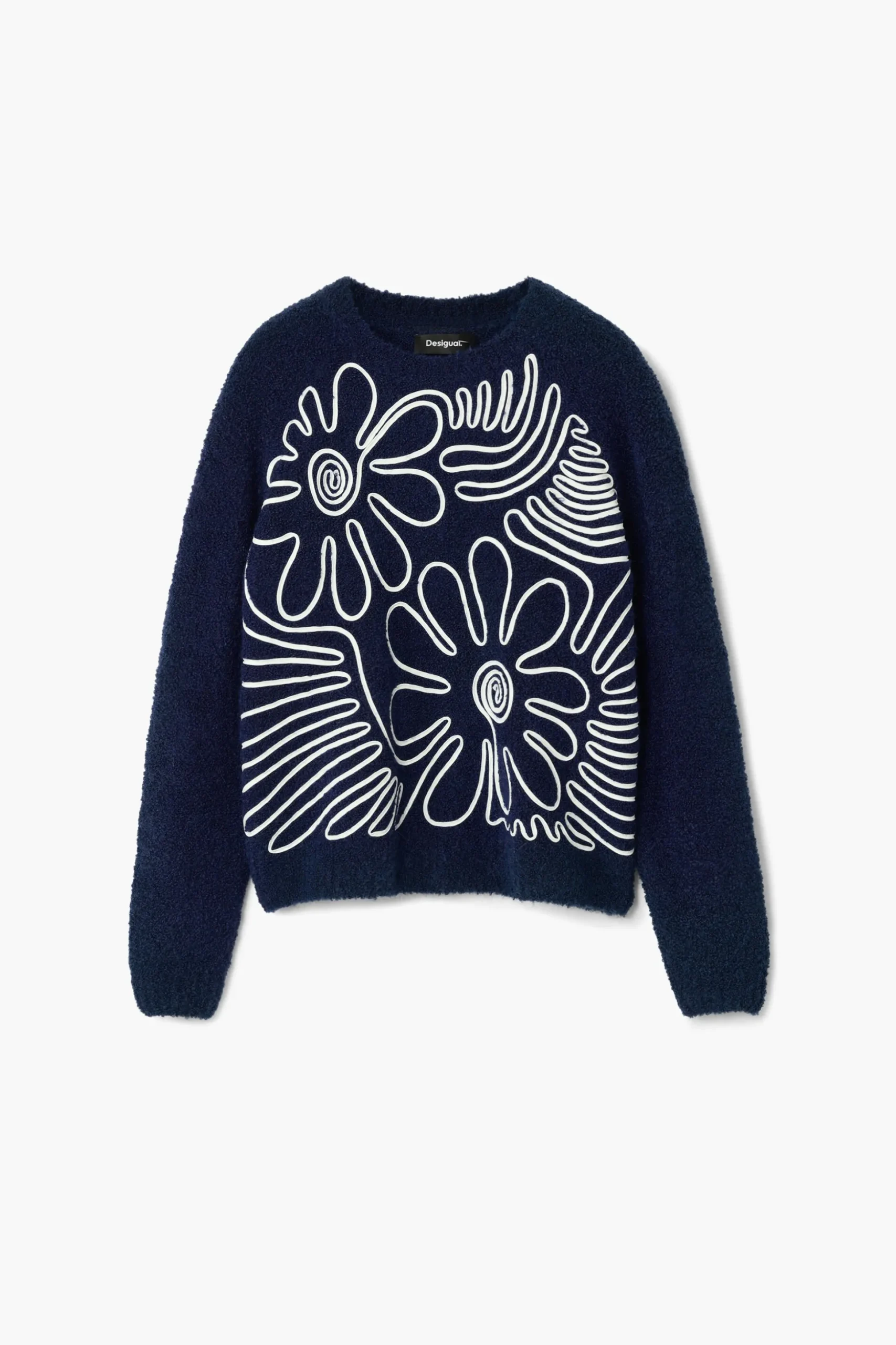 Floral print sweater