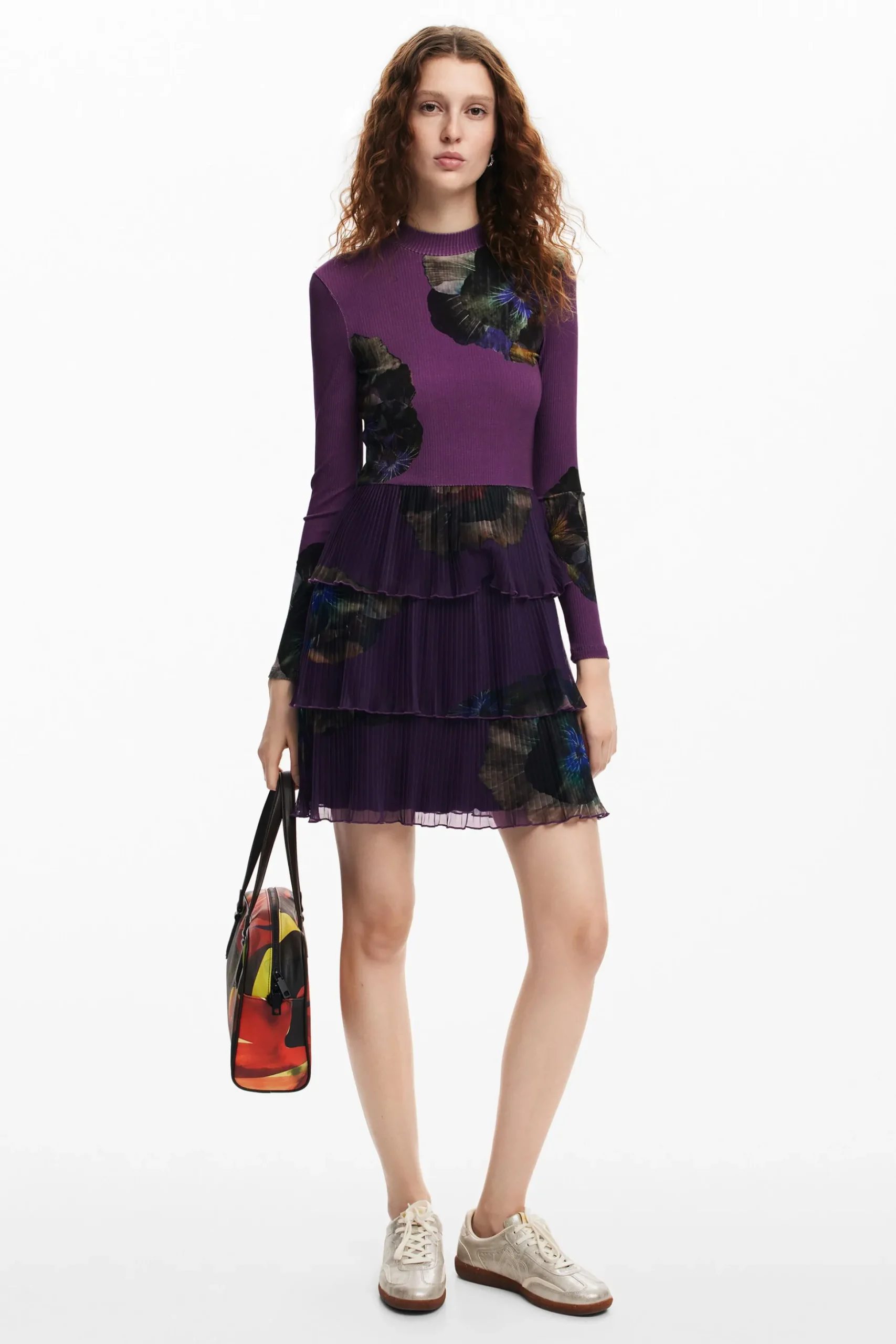 Floral ruffle dress