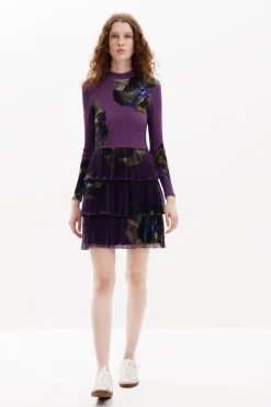Floral ruffle dress