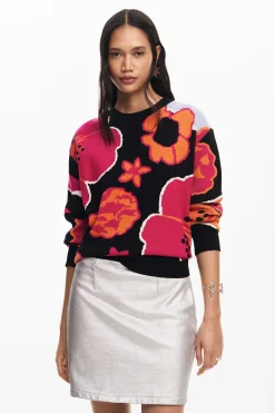 Floral sweater
