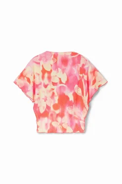 Floral textured blouse