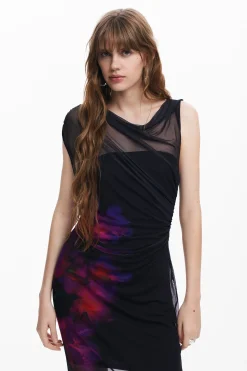 Floral tulle dress