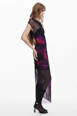 Floral tulle dress