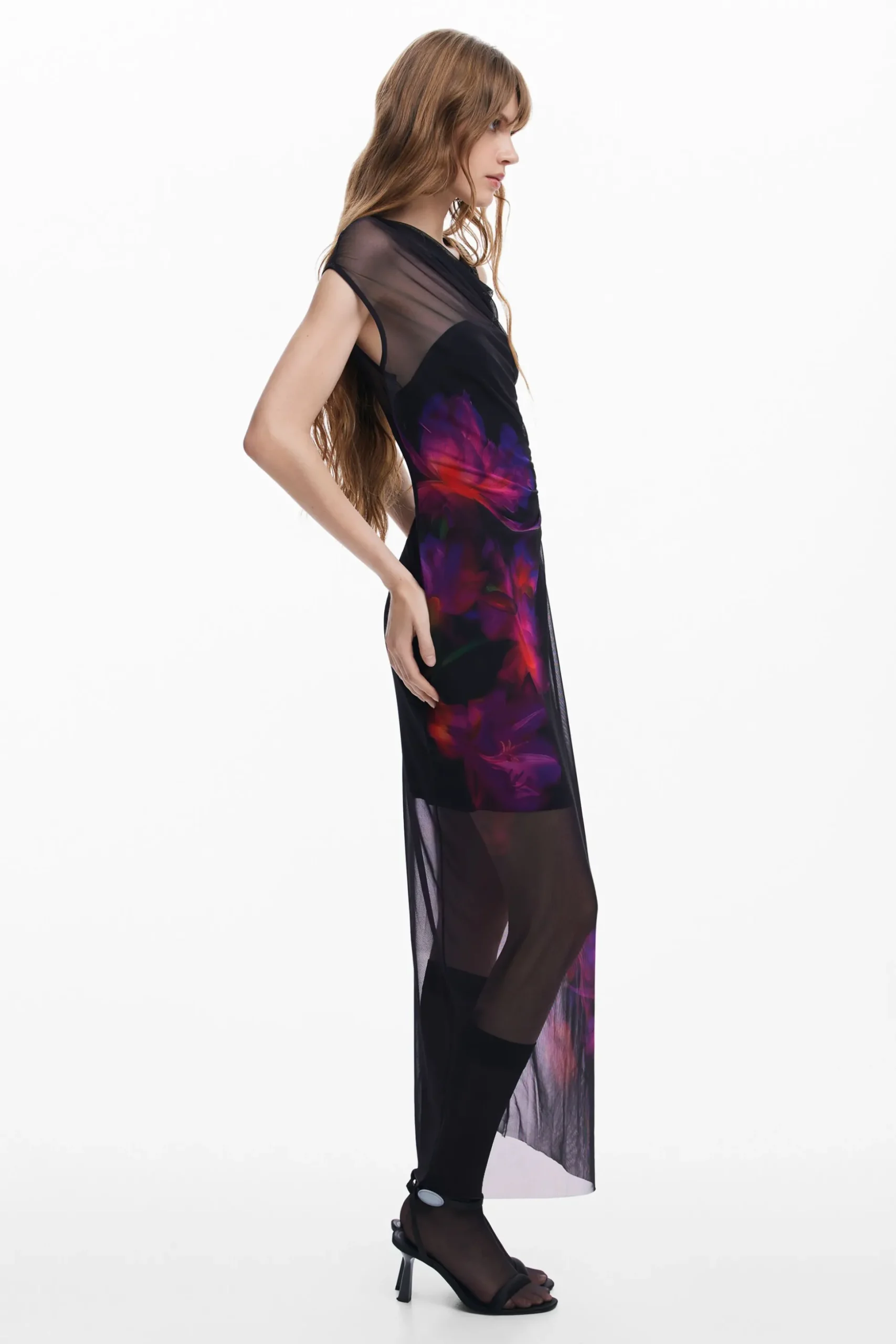 Floral tulle dress