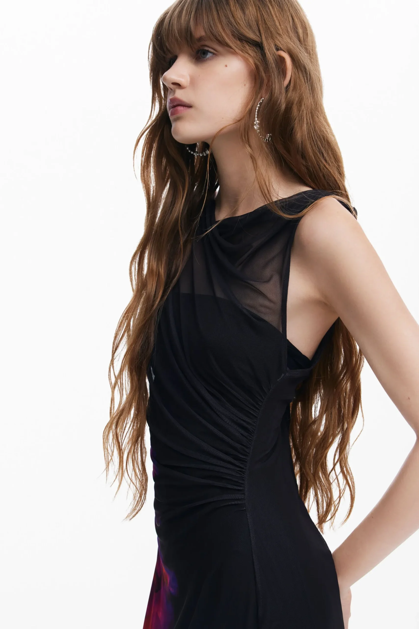 Floral tulle dress