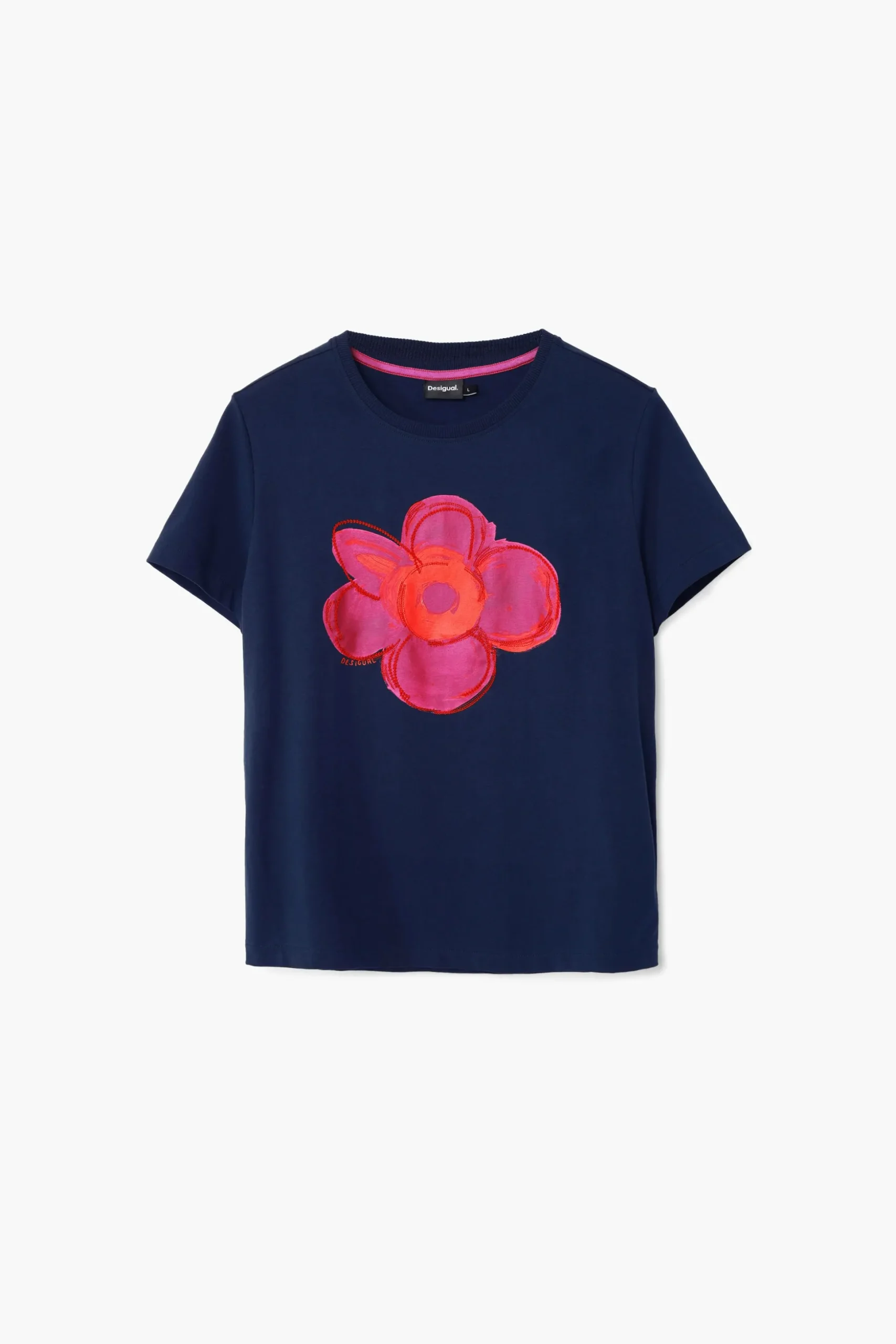 Flower illustration T-shirt