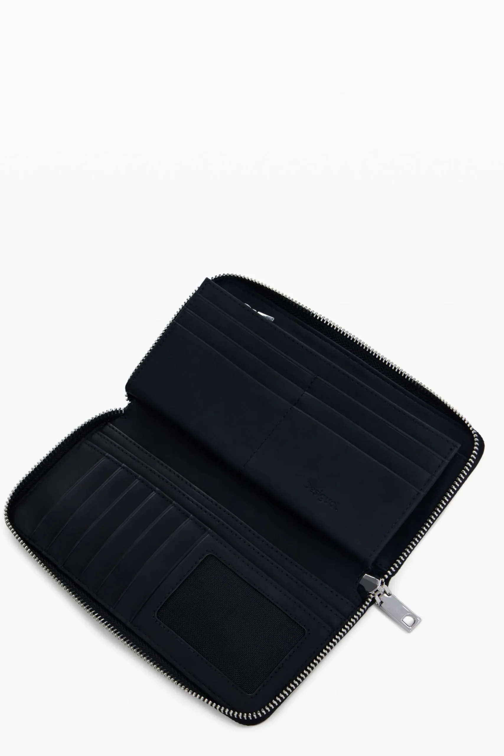 Geometric floral zip wallet