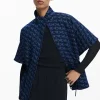 Geometric pattern poncho