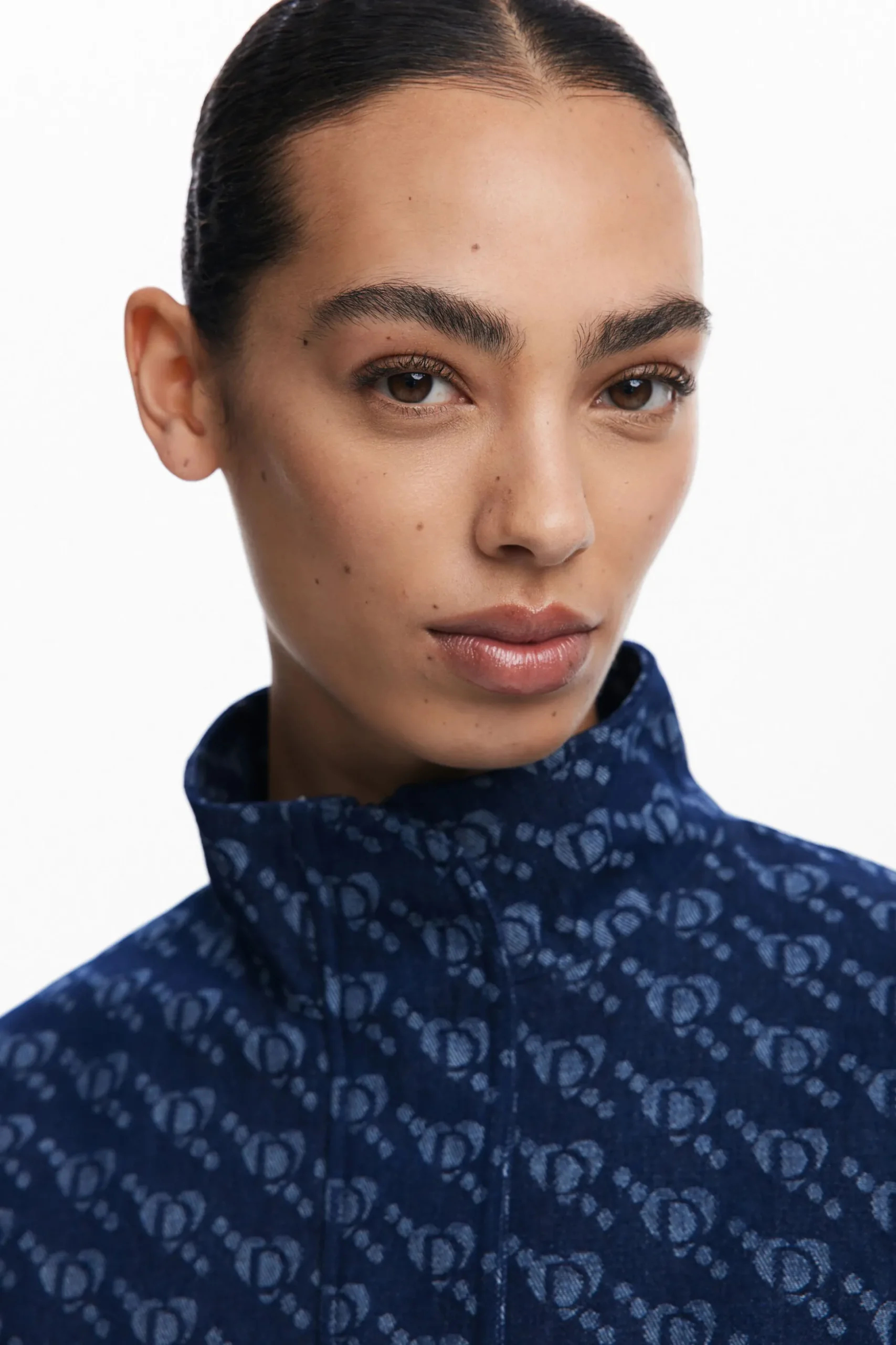 Geometric pattern poncho