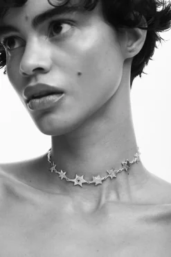 Gold-plated star choker Zalio