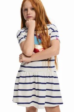 Heart stripe dress