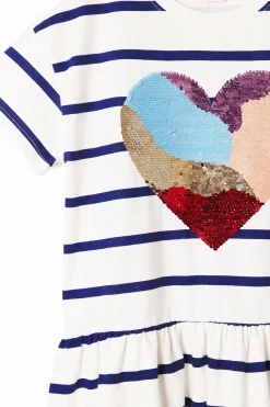Heart stripe dress