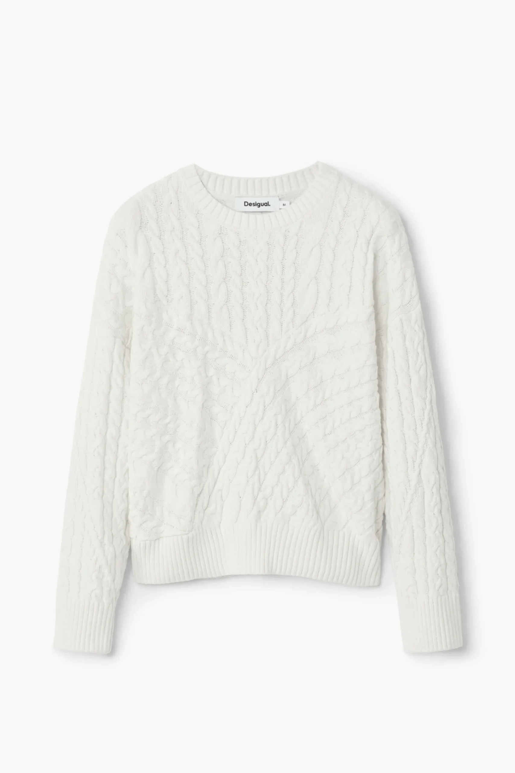 Herringbone detail sweater