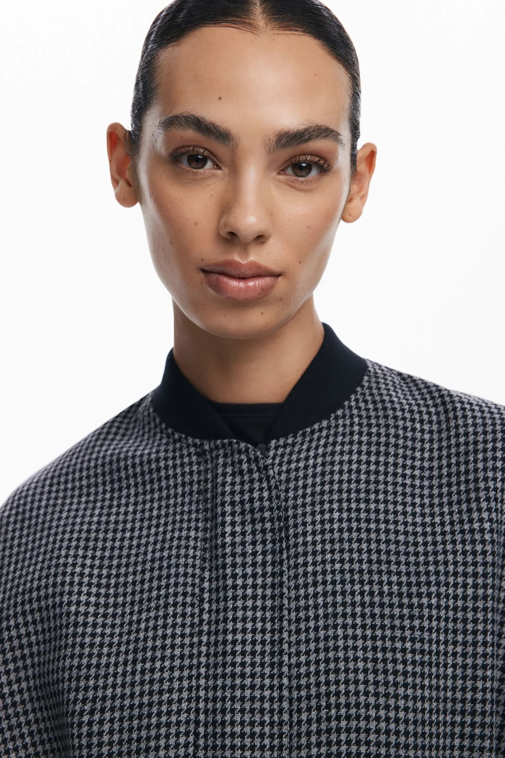 Houndstooth poncho
