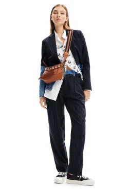 Hybrid denim blazer