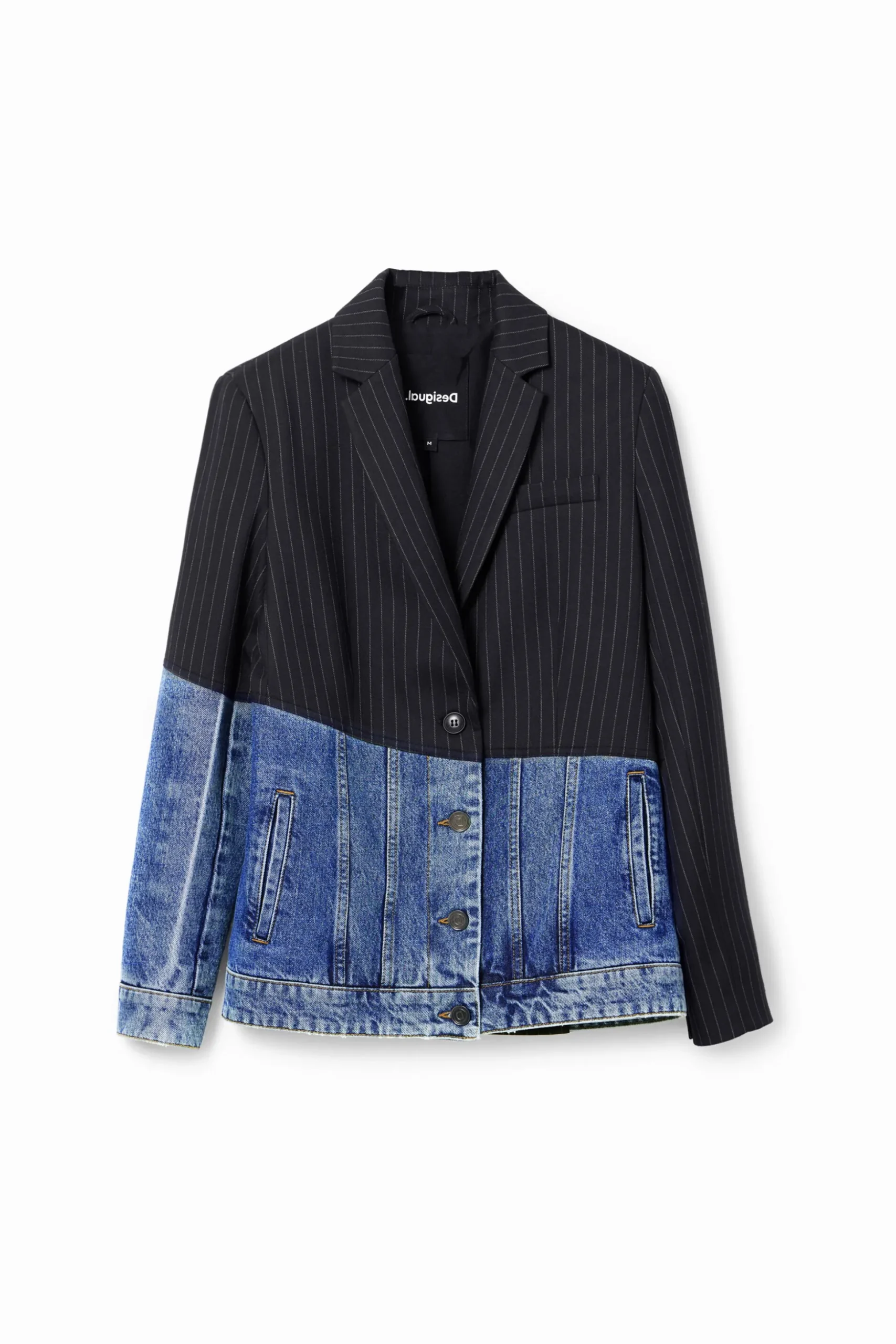 Hybrid denim blazer