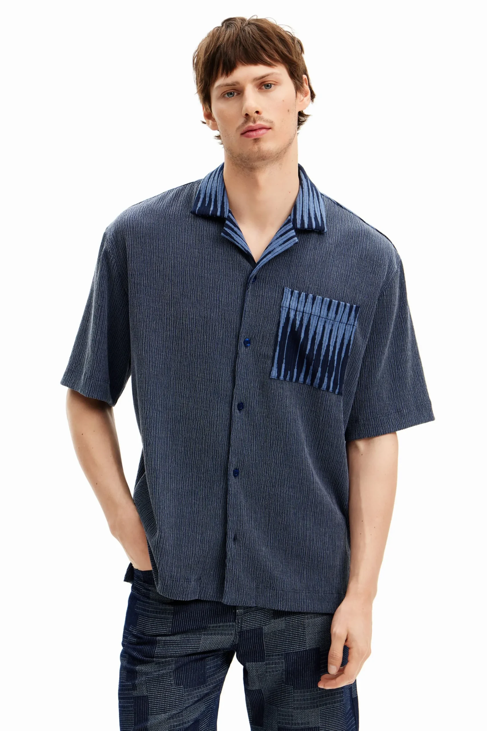 Hybrid fabric shirt