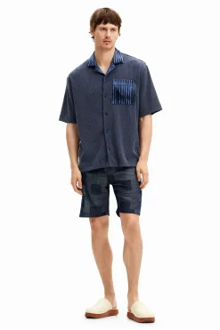 Hybrid fabric shirt