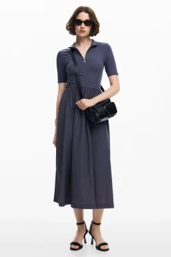 Hybrid midi dress