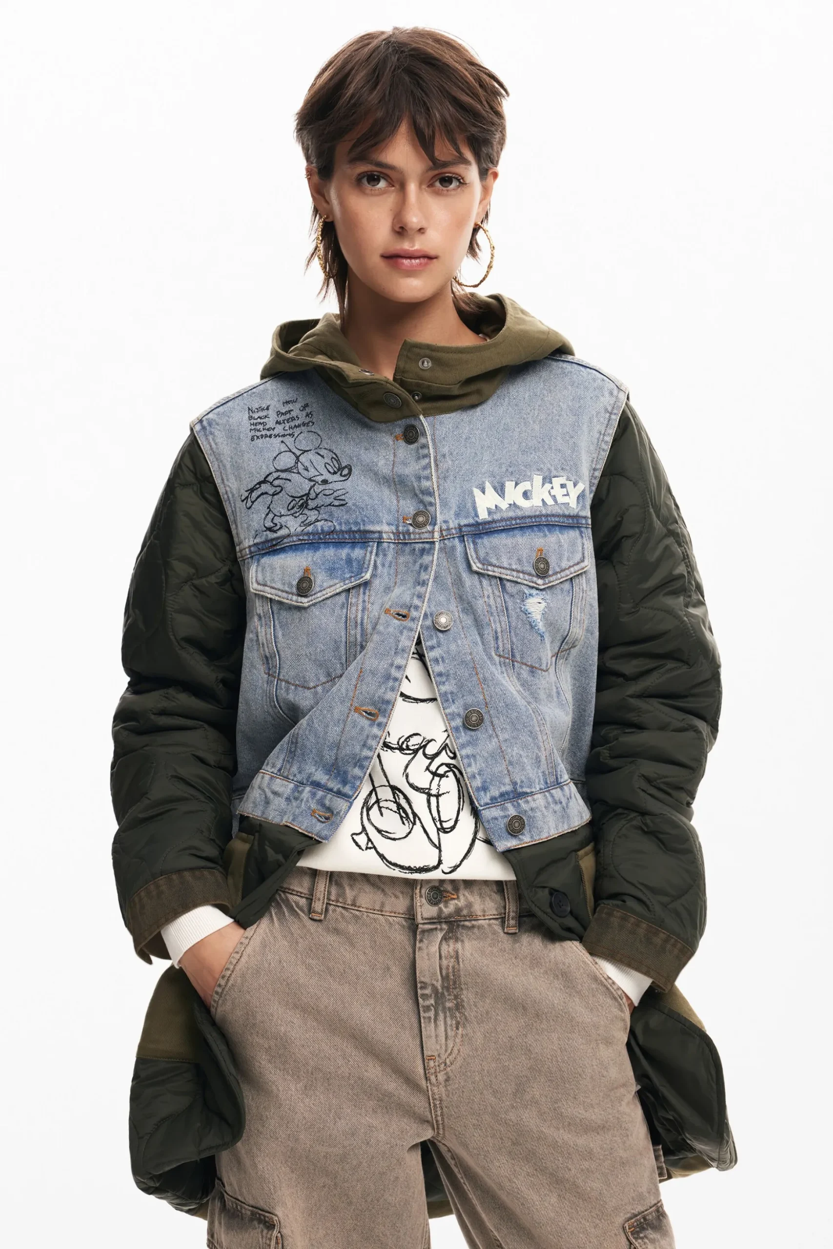 Hybrid parka with Mickey hood
