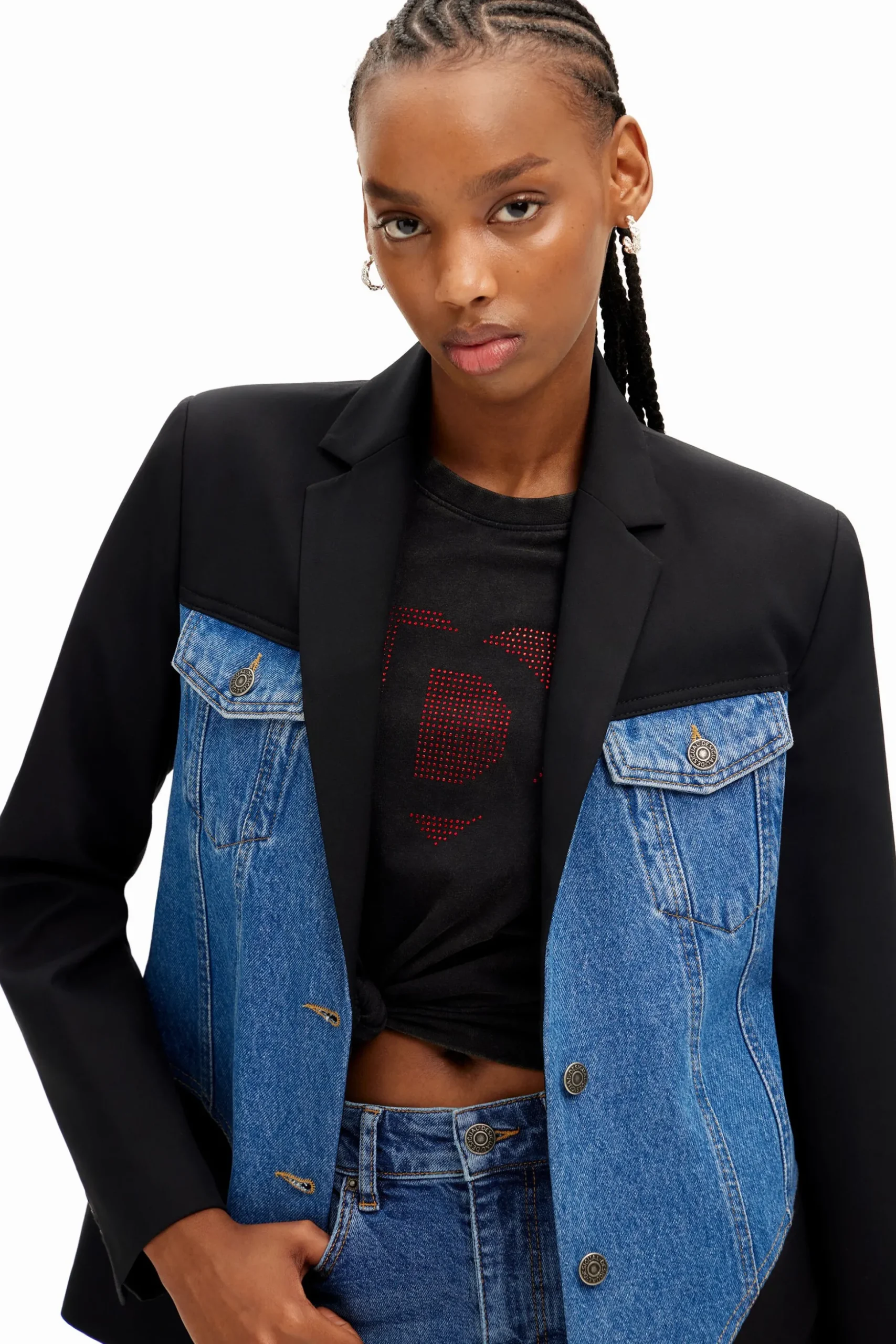 Hybrid trucker blazer