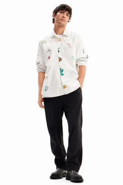 Illustrated shirt with messages