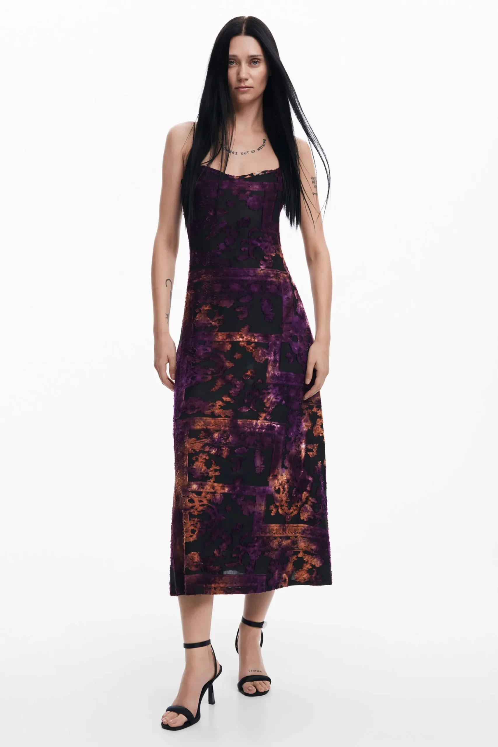 2-in-1 midi dress