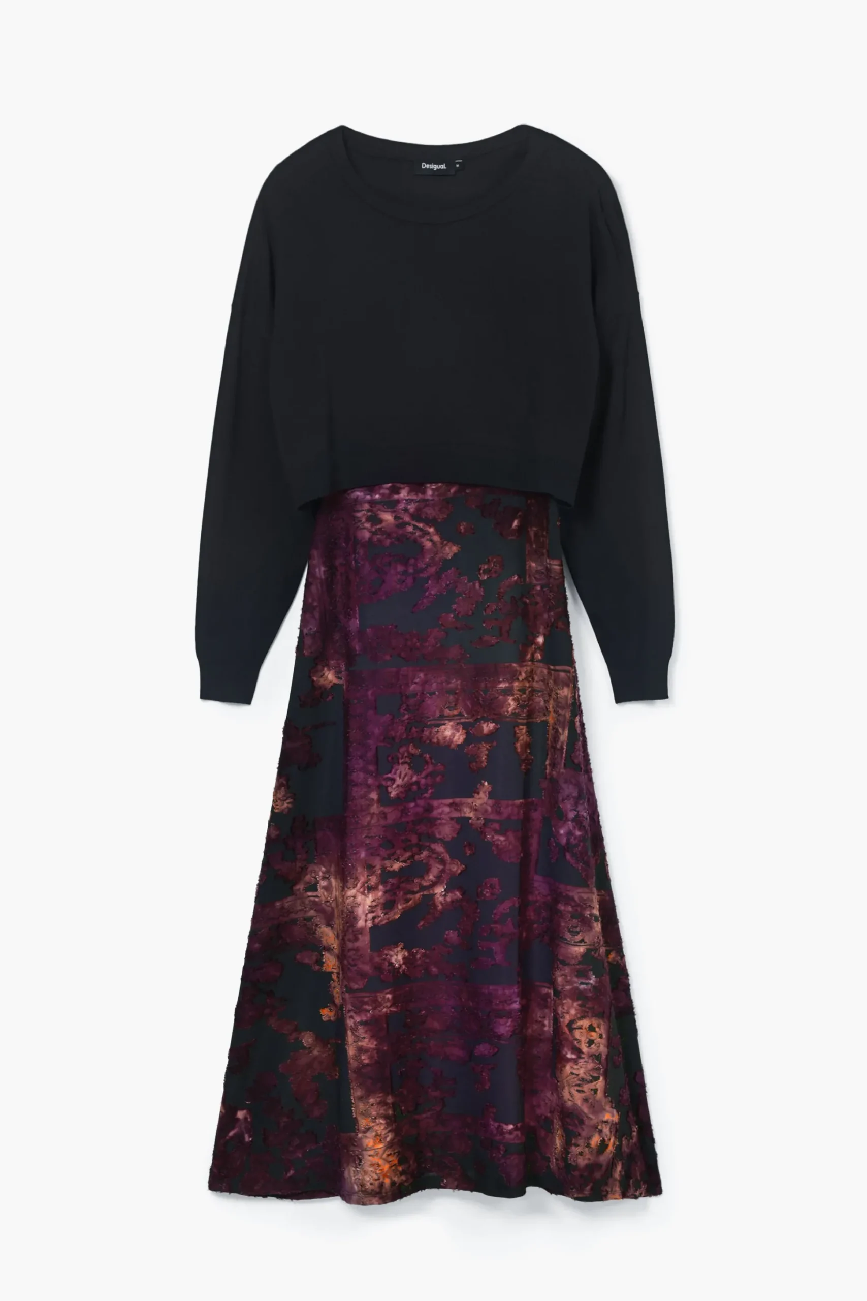 2-in-1 midi dress