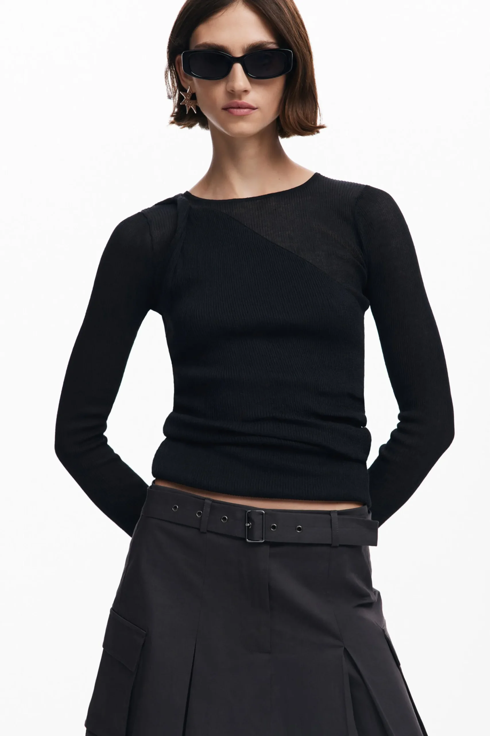 Knit T-shirt