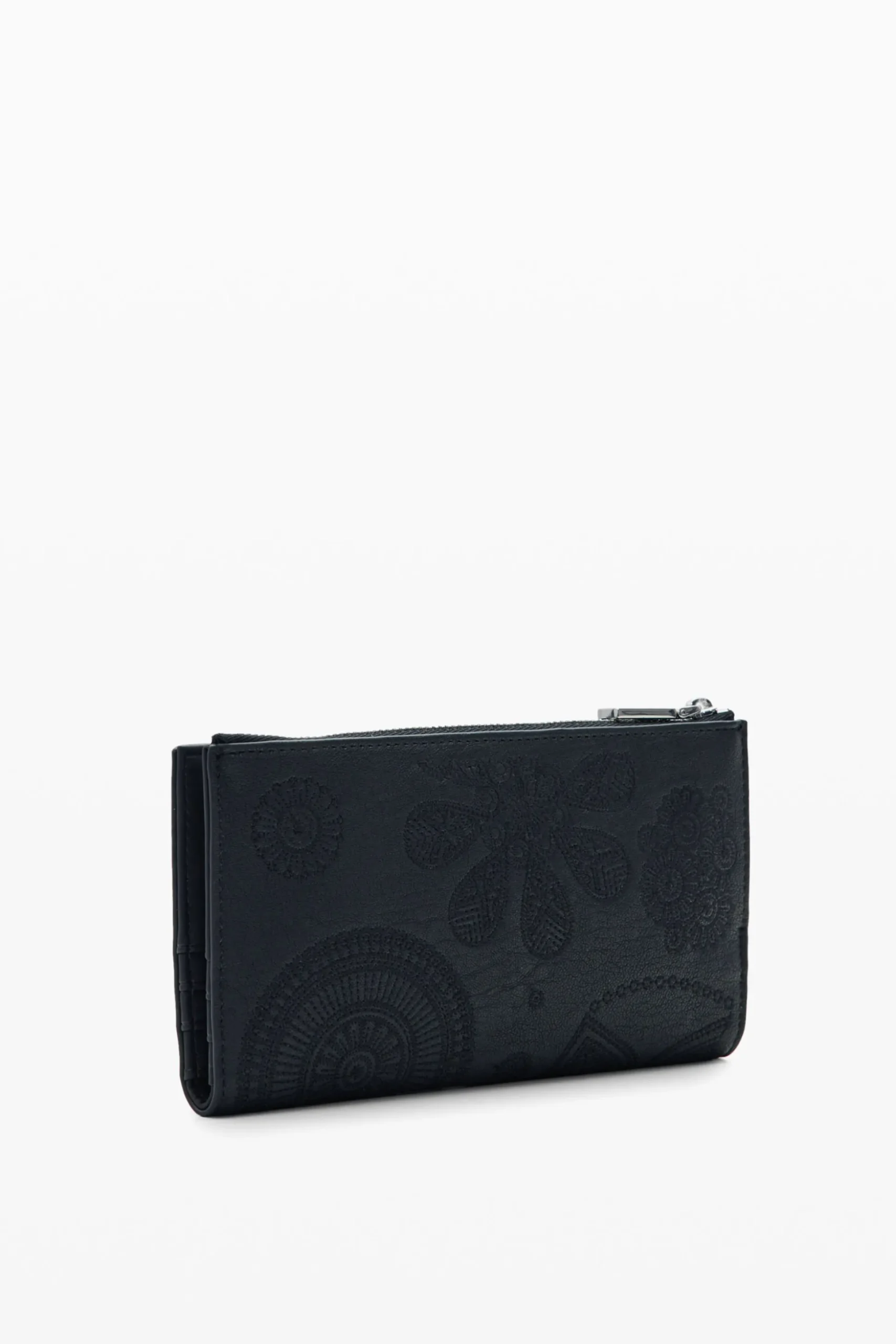 Large embroidered wallet