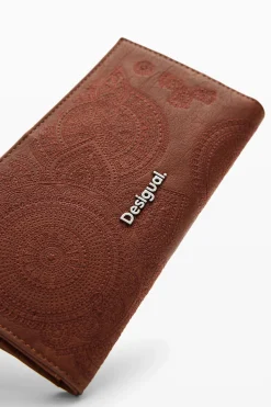 Large embroidered wallet