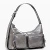 Leather bag with pockets