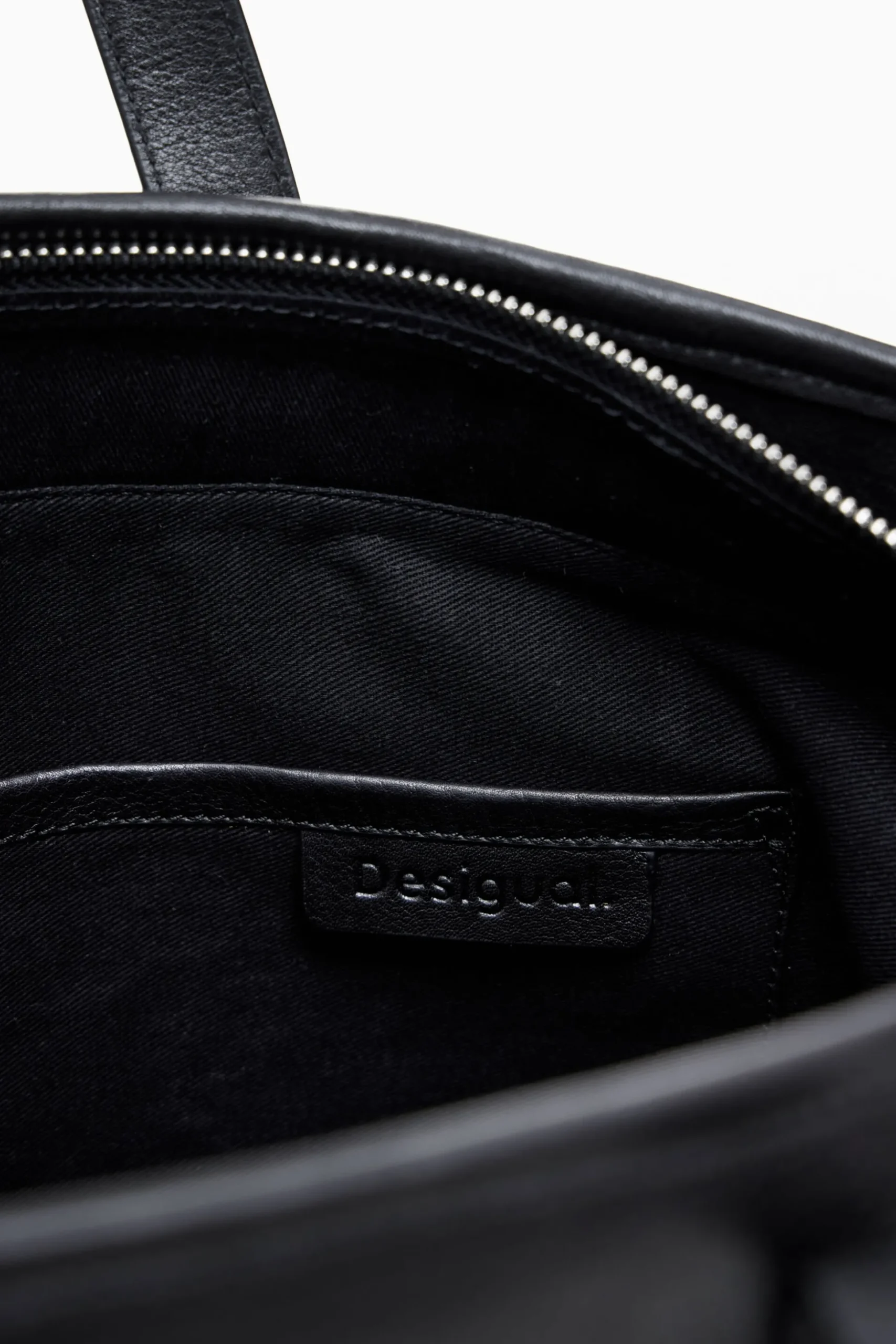 Leather shopper bag
