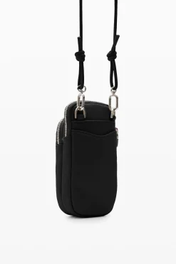 Leather-effect wallet phone pouch