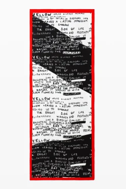 Lettering scarf