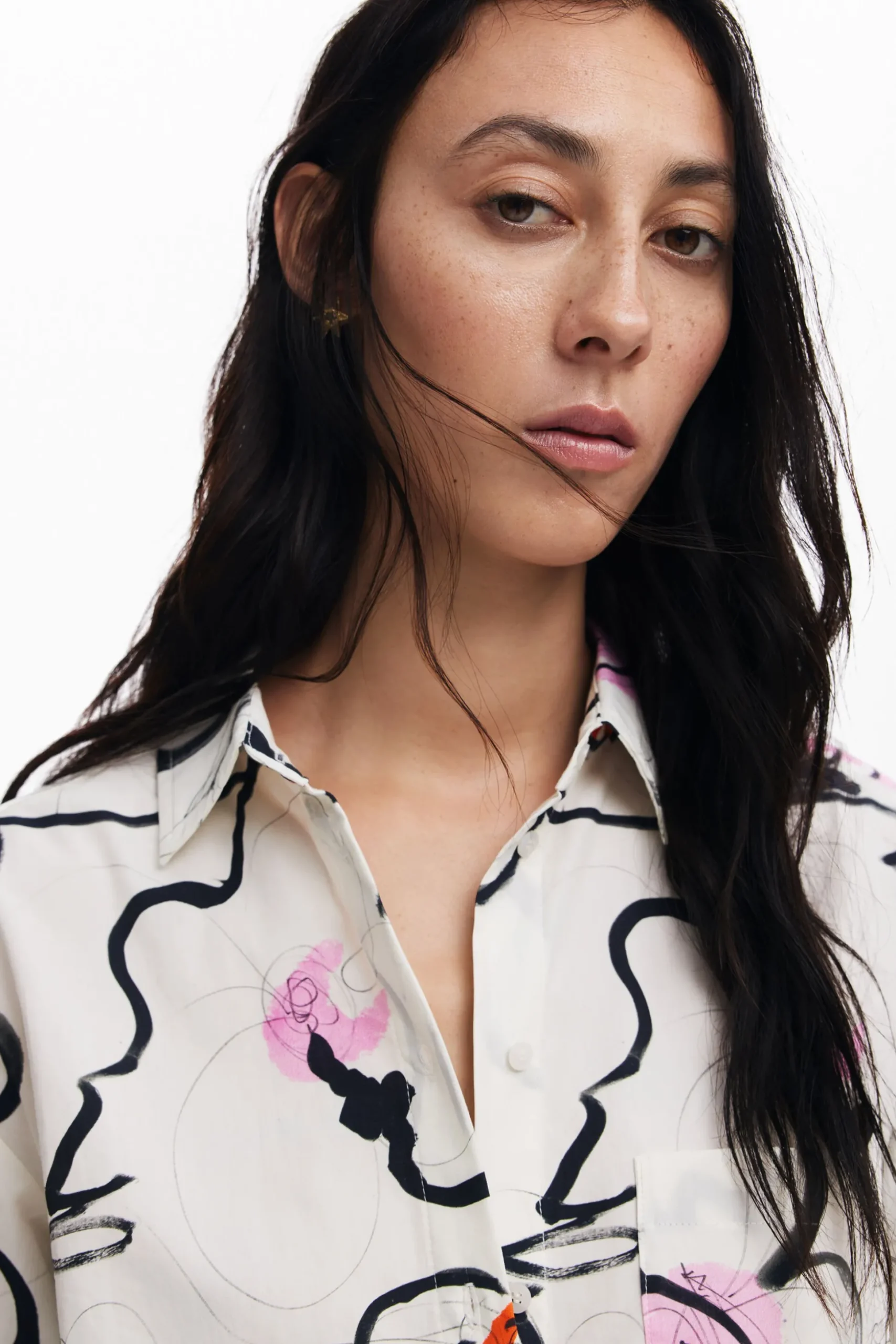 Light floral shirt