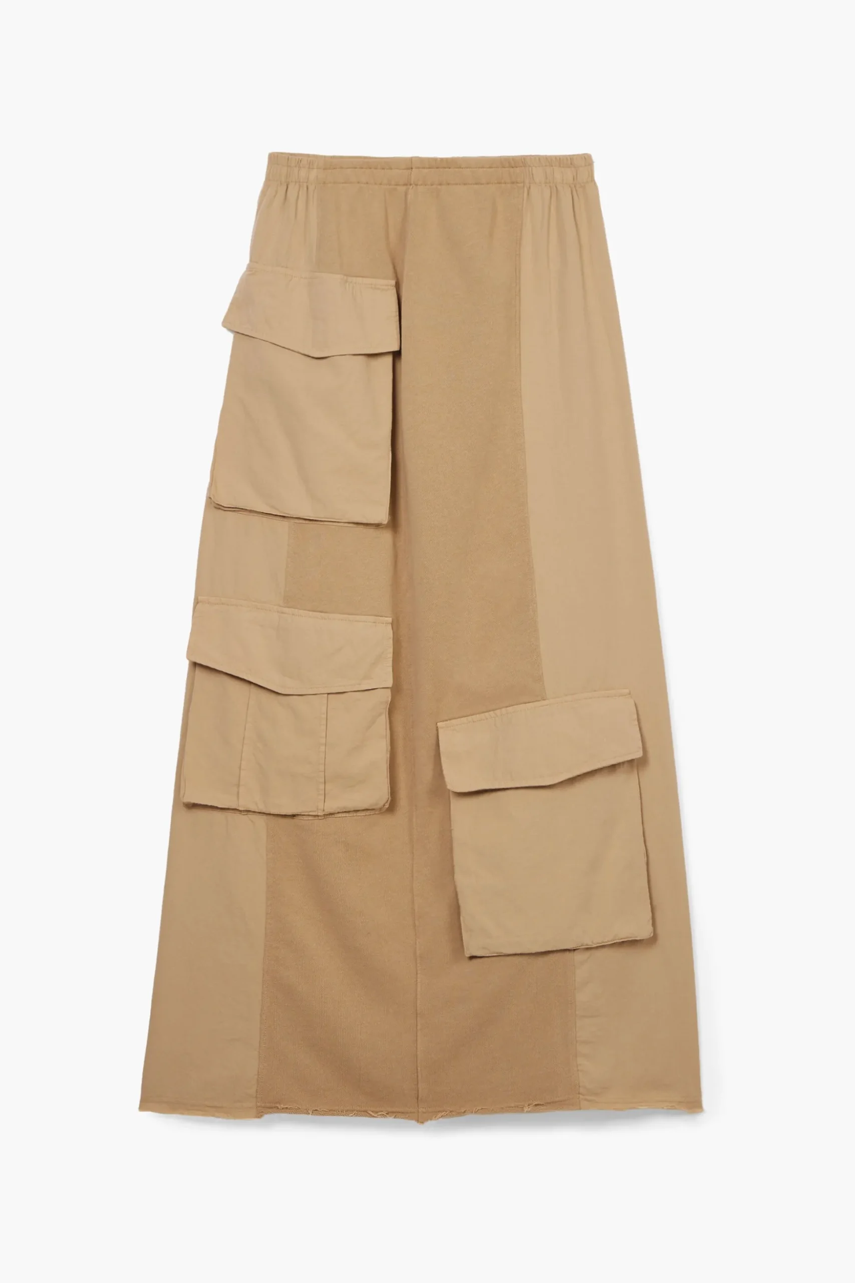 Long cargo knit skirt