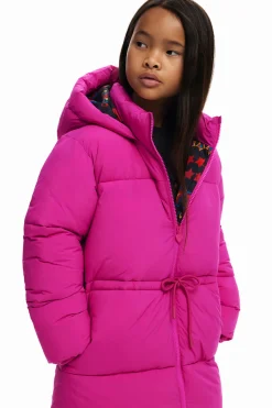 Long coat, large hood, pockets