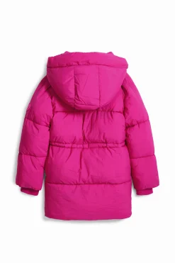 Long coat, large hood, pockets