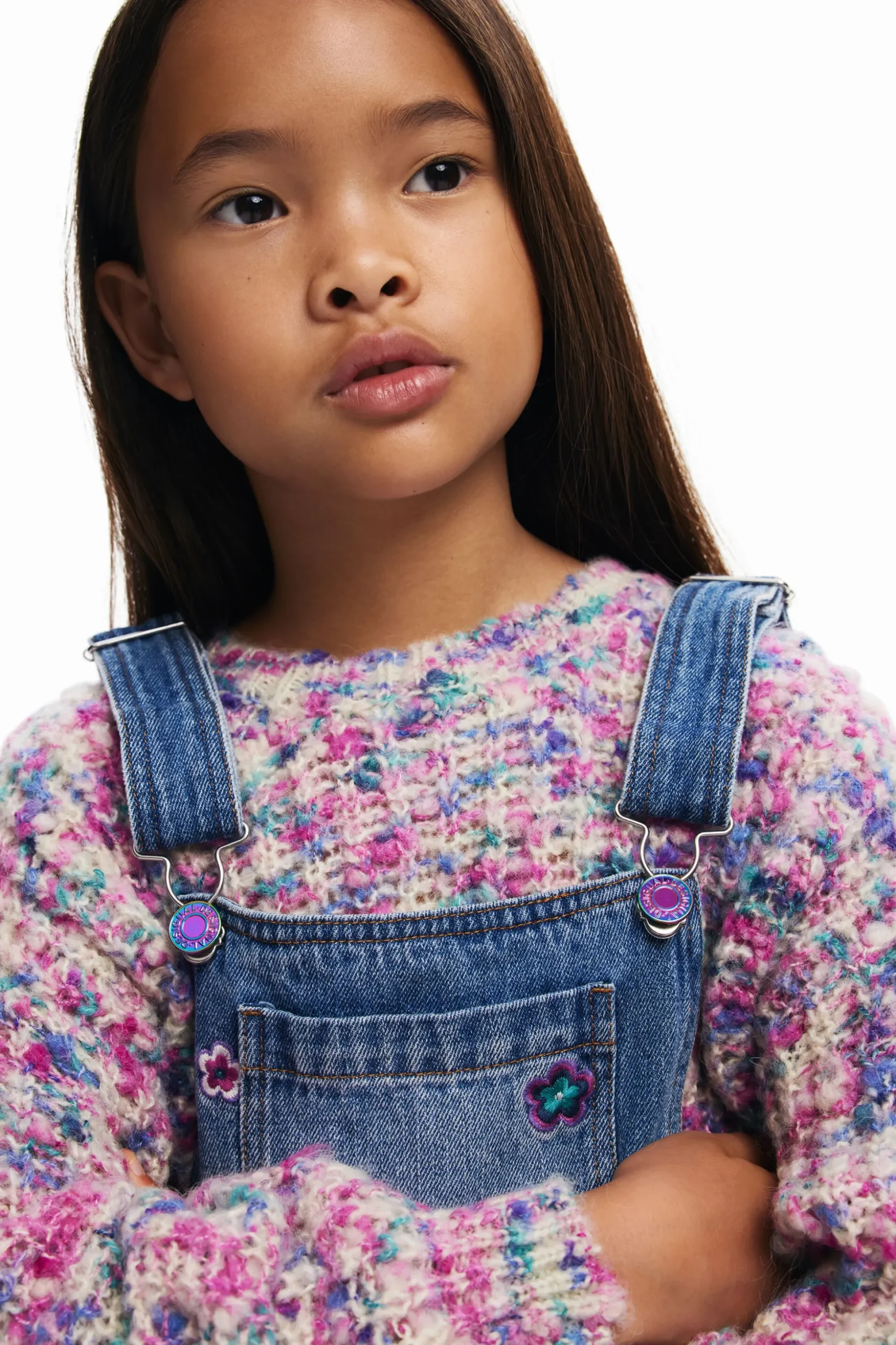 Long floral overalls