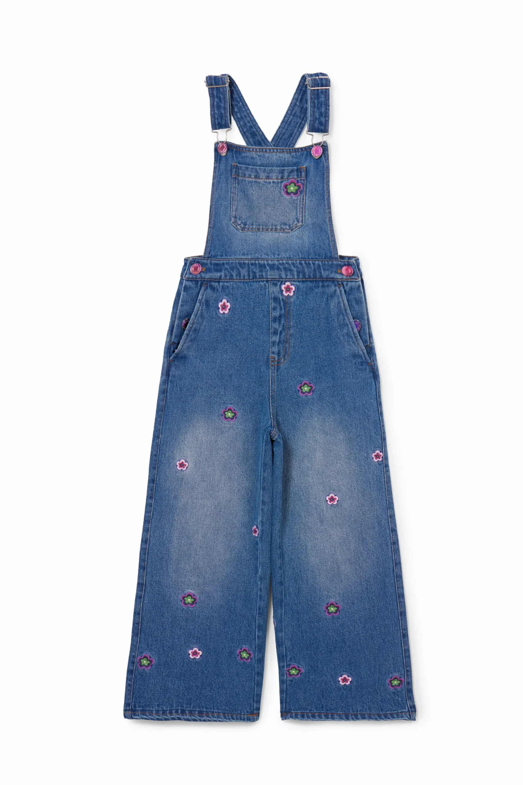 Long floral overalls