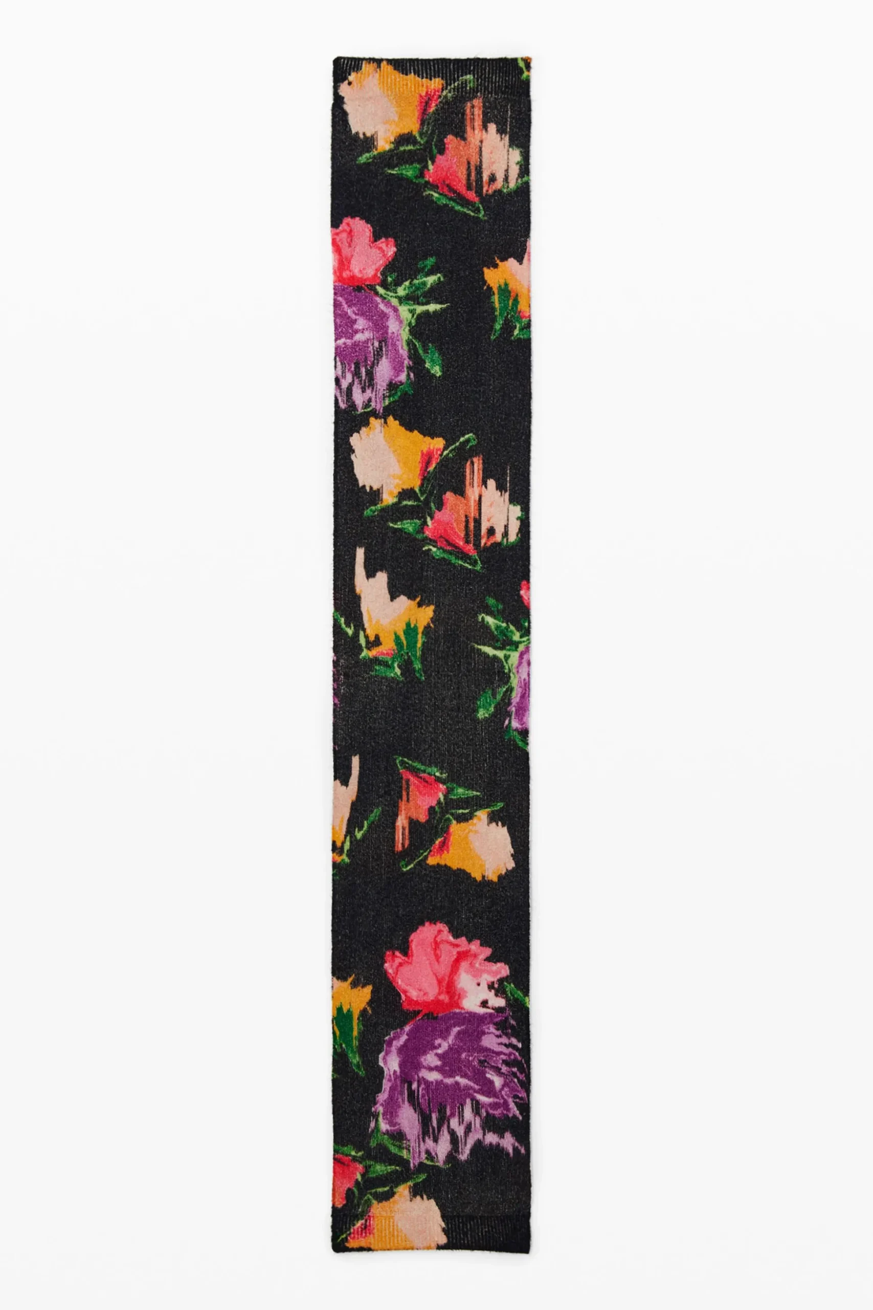 Long floral scarf