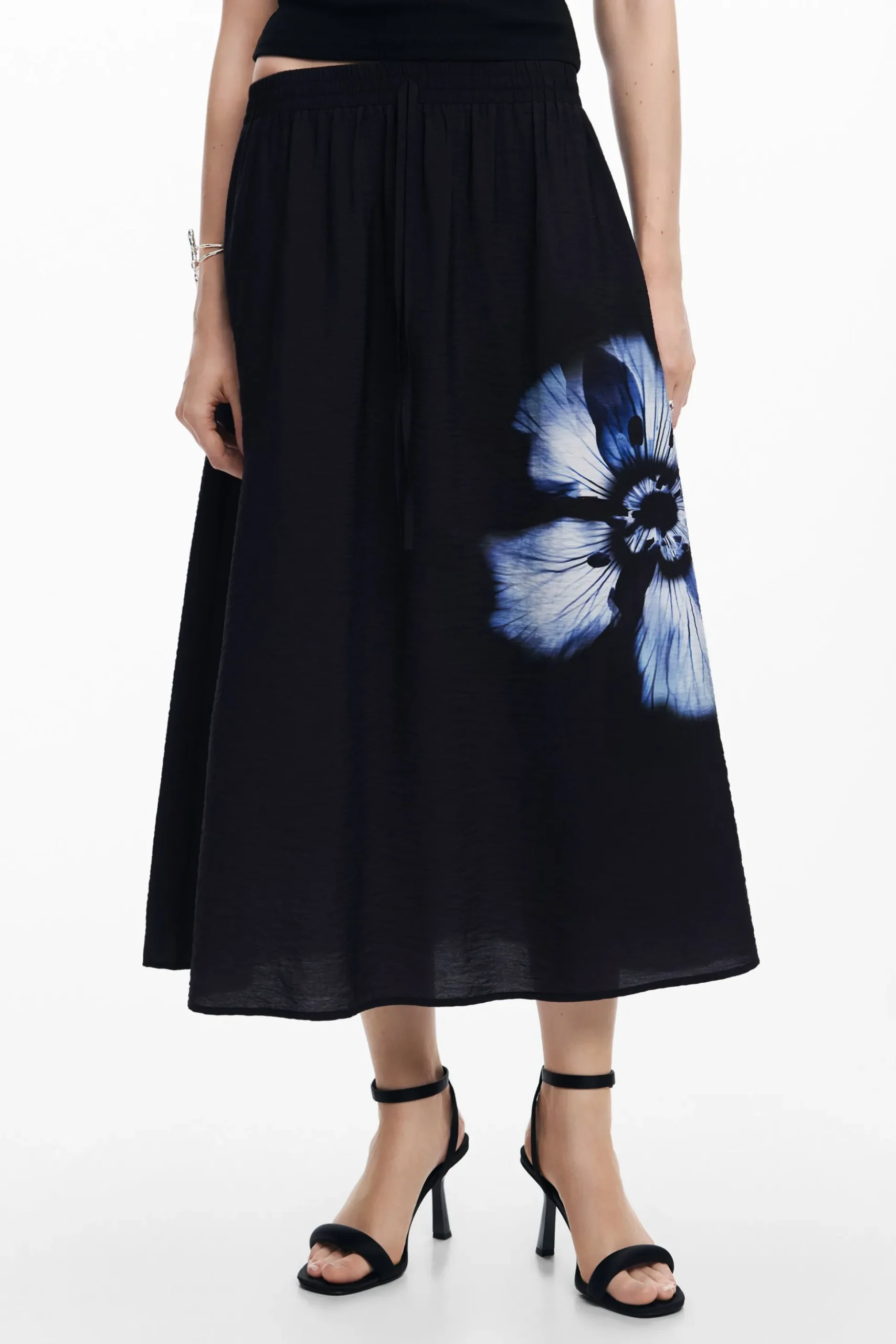 Long floral skirt